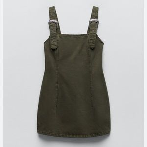 NWT Zara western buckle denim dress